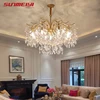 Nordic LED Crystal Chandeliers Gold Black Chandelier Luxury Lighting Kitchen Dining Living room Bedroom Lamp lustre pendente ► Photo 2/6