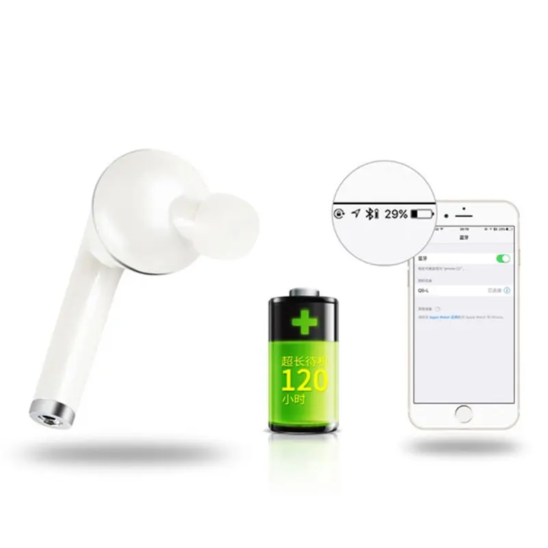 Универсальная беспроводная мини-гарнитура Bluetooth 4,1 наушники-вкладыши