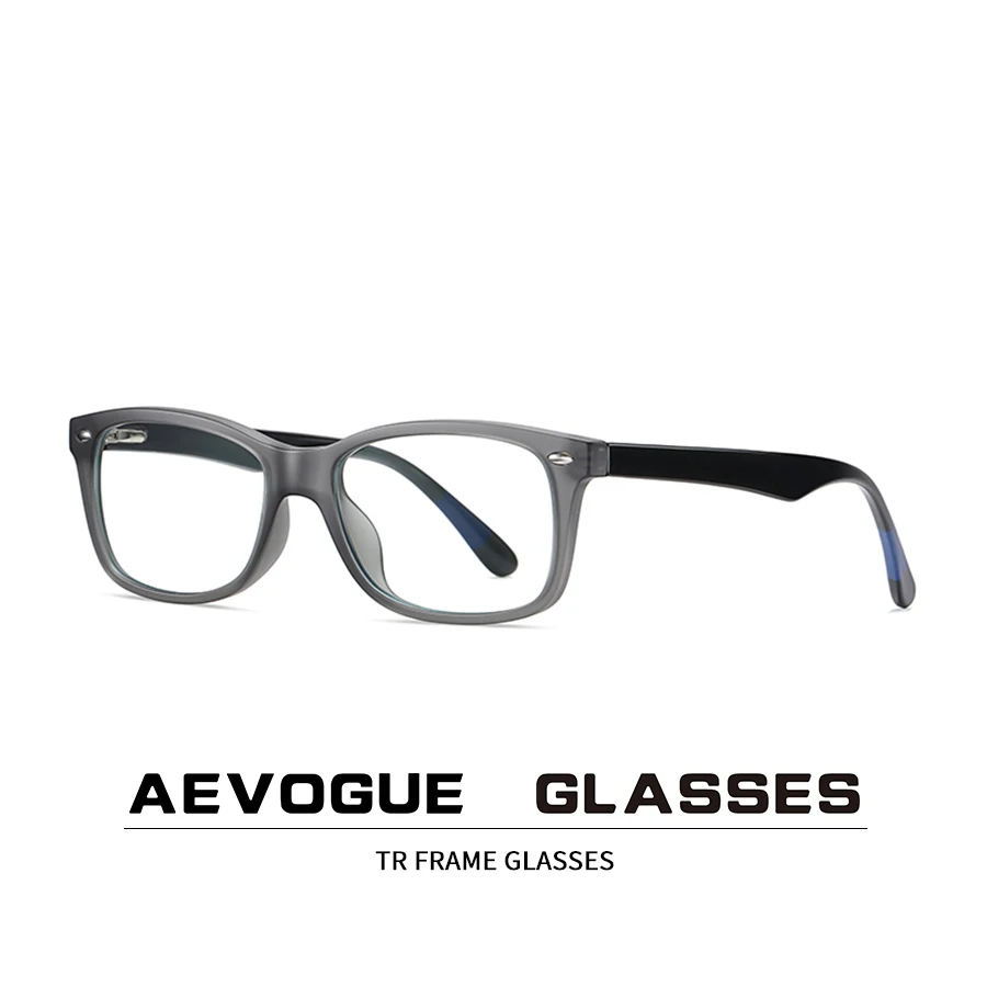 

European and American classic retro anti-blue glasses unisex box rice nail flat mirror spring leg new AE0959