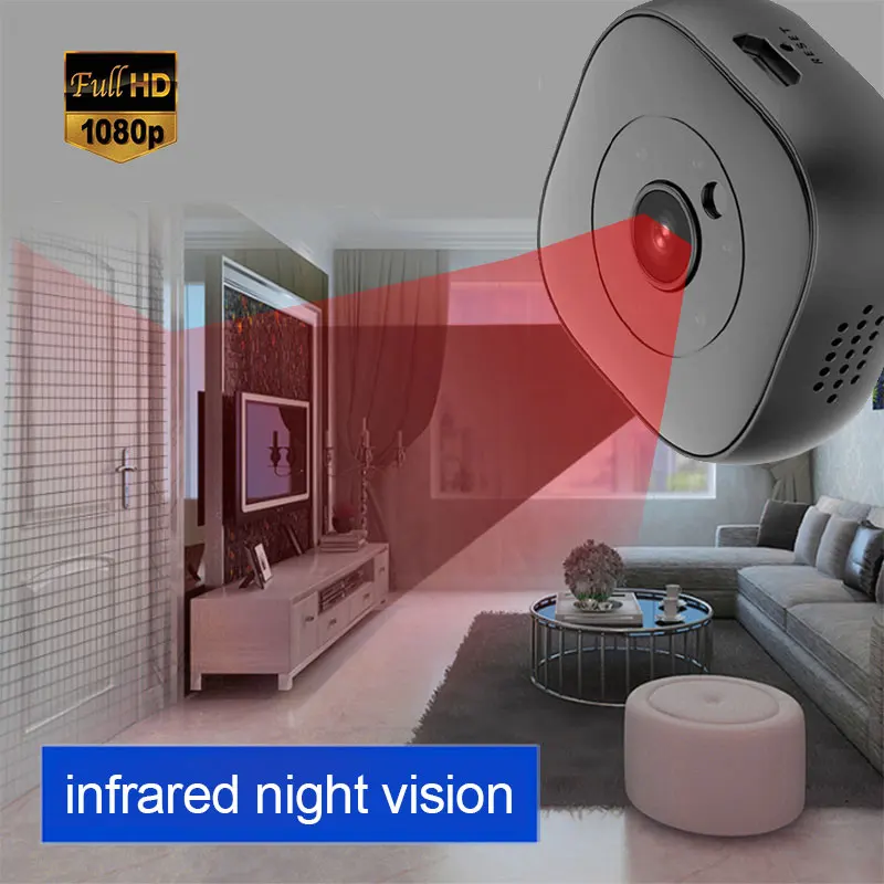 H9 WI-FI Micro Камера 1080 P HD, автоматический Ночное видение мини Камера Автоматический Инфракрасный видеорегистратор ночного видения