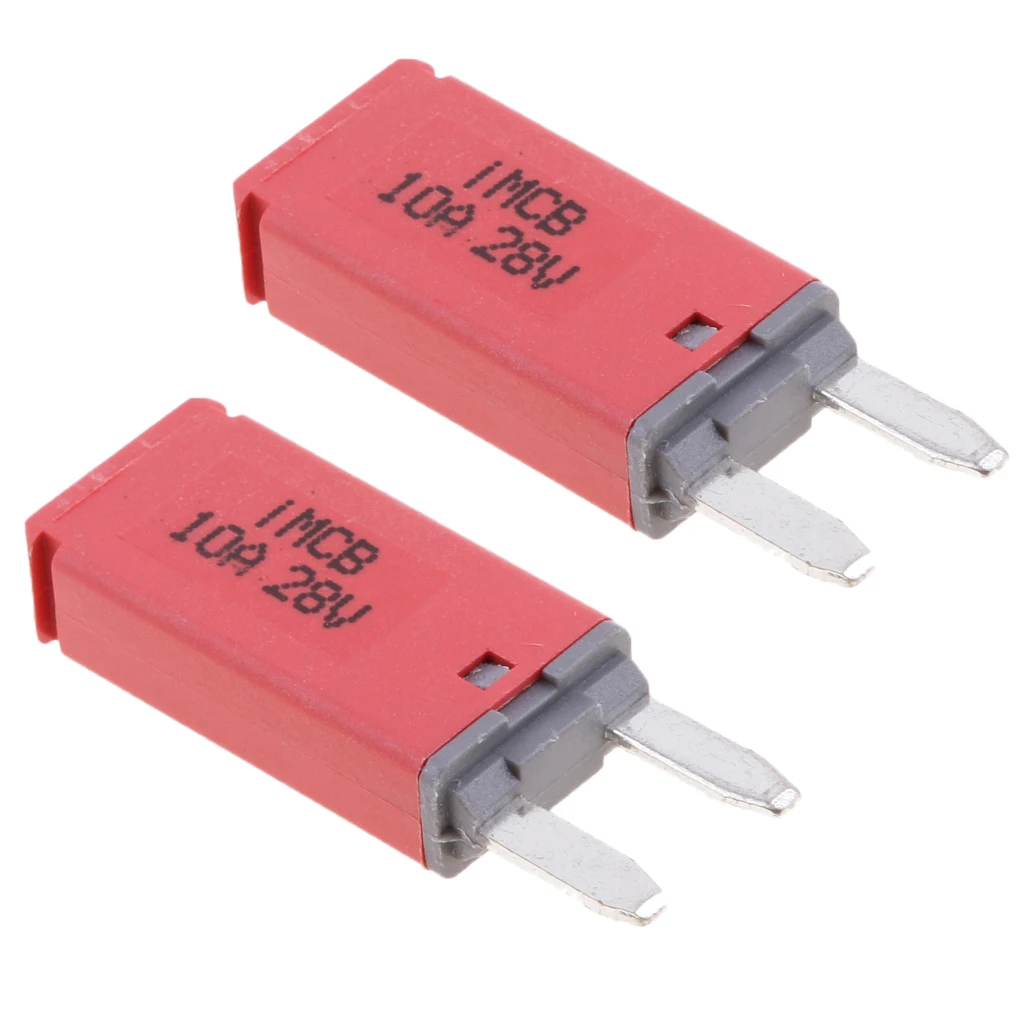 2 Pack Car ATM Mini Blade Fuse Kit Circuit Breaker Manual Reset