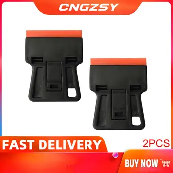 

2pcs black mini razor scraper glue cleaning Car Care Razor Scraper Plastic Blades Mini Hand Tools Vinyl Film Wrap Squeegee 2E19