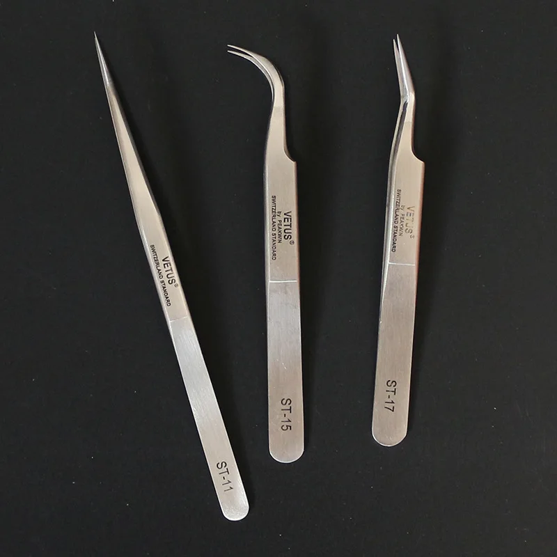 

Wish Color Eyelash Tweezer 3pcs 3d-6d Volume Eyelash Extension Best Quality Fan Lash Tweezer