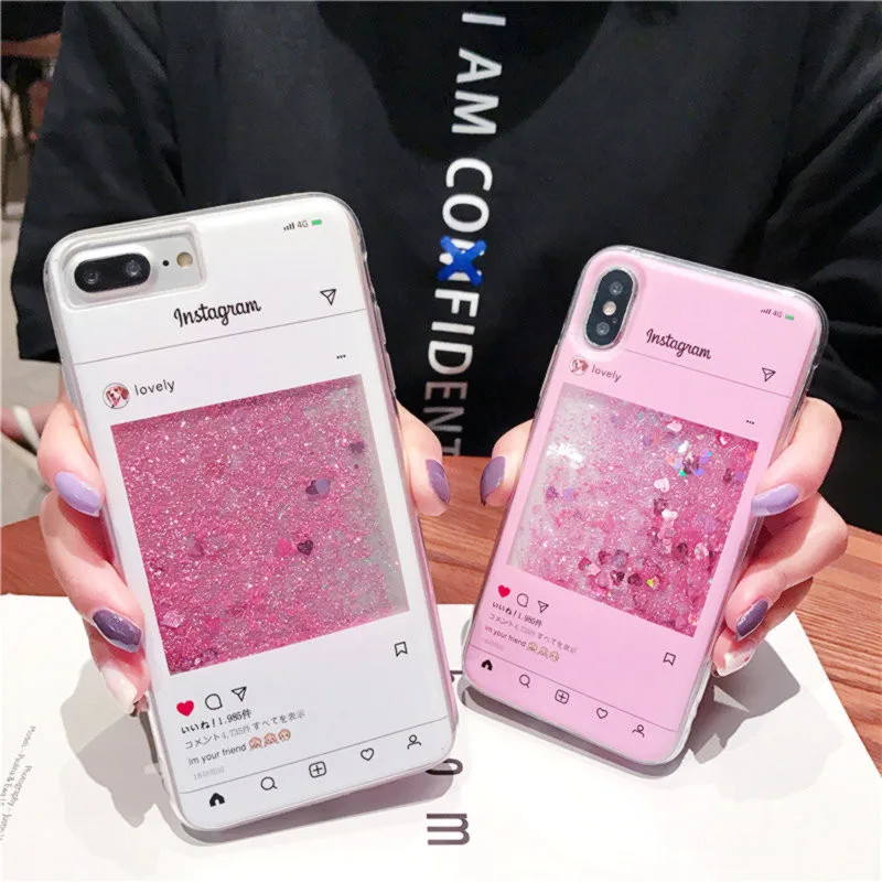 Чехол для samsung s10 s10e s9 s8 plus note 10 9 s7 edge жидкий Блестящий песок чехол воды Etui |