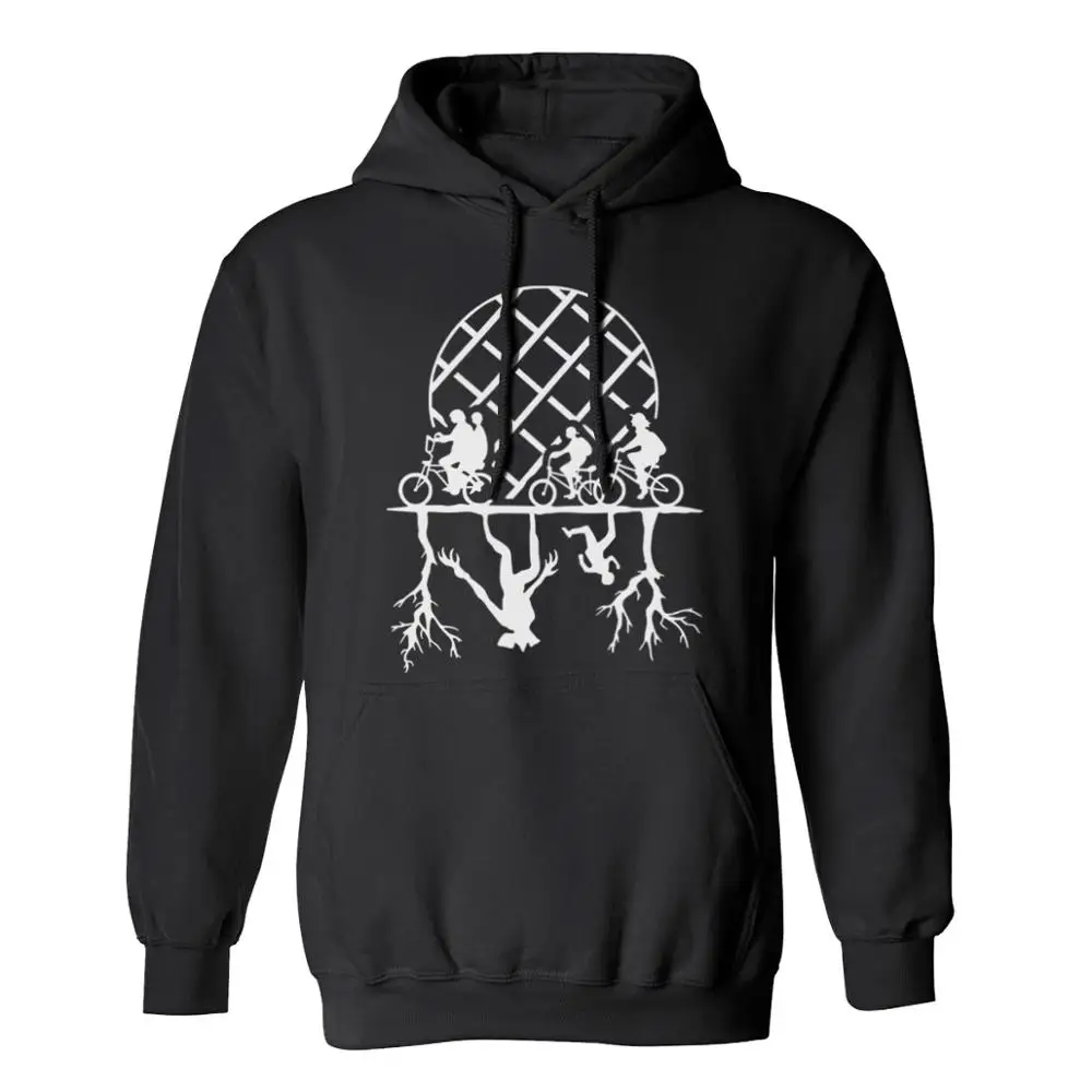 

Unisex NEW Strange Things Netflix Bicycle Hoodies Brand Male Long Sleeve hoodie Cotton Hoodies Sweatshirts Tops Pullover Hooded