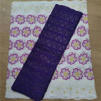 

cotton lace fabric african lace fabric latest swiss voile lace in switzerland 2.5+2.5yards bazin riche fabric for dress h18-64