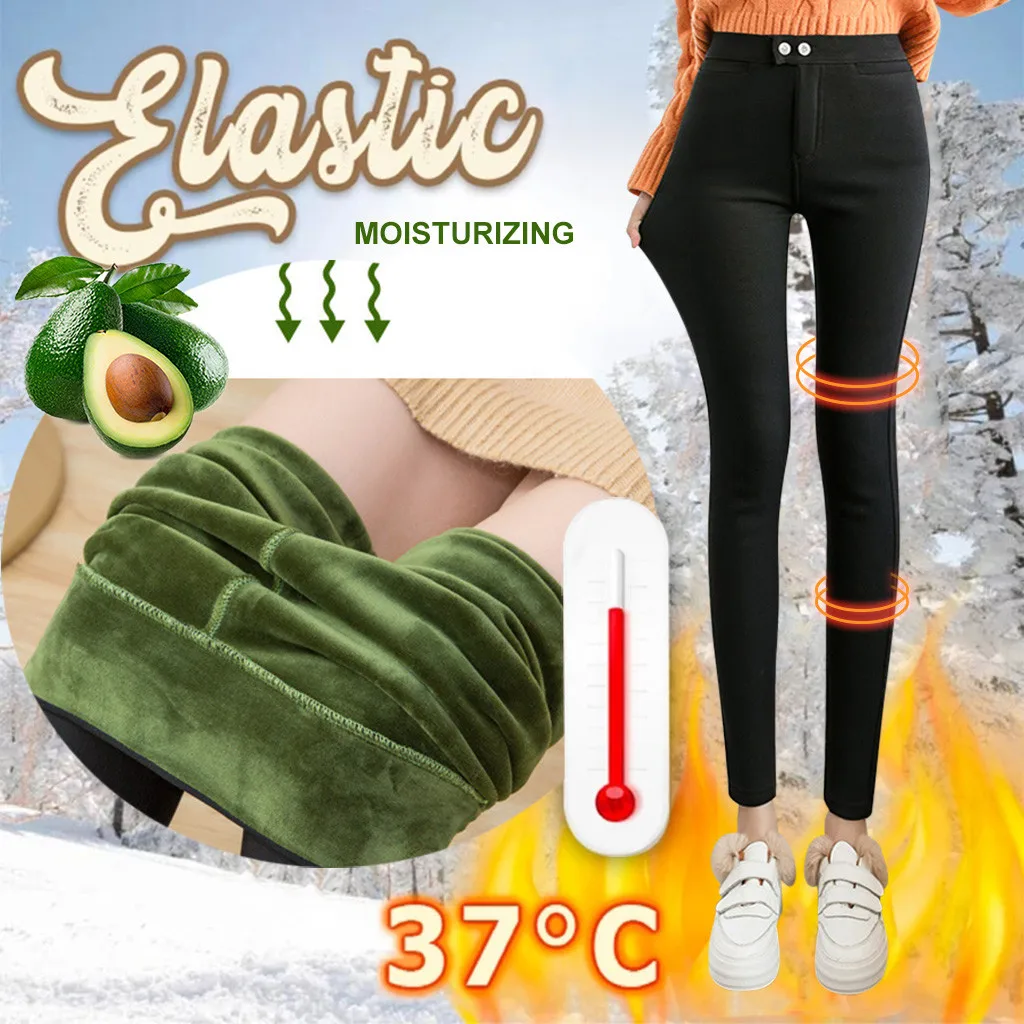 Женские леггинсы, сексуальные супер эластичные утолщенные бархатные осенне-зимние теплые флисовые женские брюки размера плюс, бархатные черные эластичные штаны d2