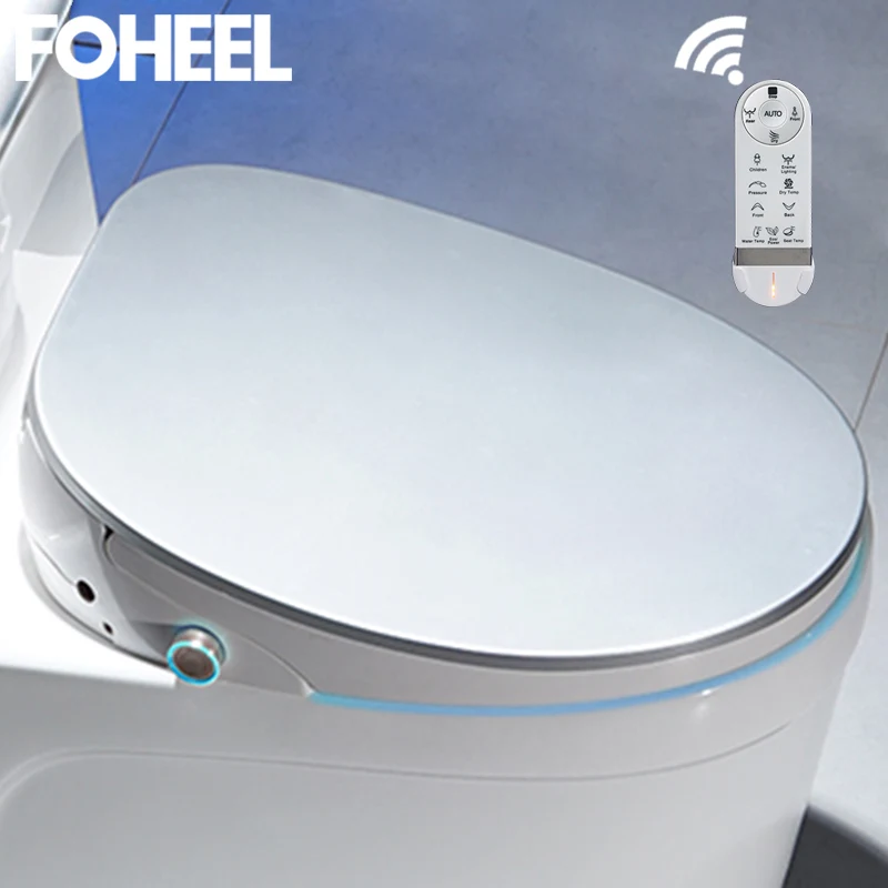  FOHEEL new 5 color wc Auto SPA smart toilet seat smart knob HD LED display toilet seat cover electr