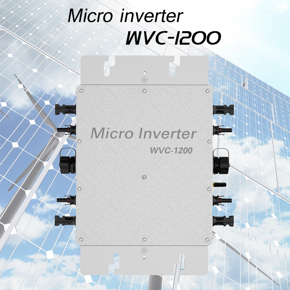 High Efficiency MPPT 1200W Solar Grid Tie Inverter Power Efficient  Conversion WaterProof Sunlight Collector Solar Panel 22-60V