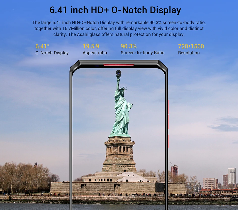 OUKITEL K13 Pro Android 9,0 6,41 дюймов 19,5: 9 4GB 64GB 720*1560 смартфон 11000 мАч отпечатков пальцев 5 V/6A ОТА мобильного телефона