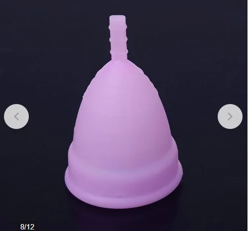 Медицинская силиконовая менструальная чашка, многоразовая мягкая чашка, большая/маленькая, 3 цвета, Женский гигиенический продукт для женщин, забота о здоровье, горячая Распродажа - Цвет: S