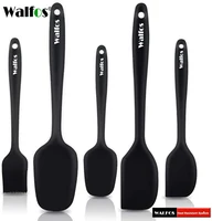 WALFOS Kitchen Utensil Cooking Tools Silicone Spatula Set Spoon Cake Spatulas for Cooking Baking and Mixing 1