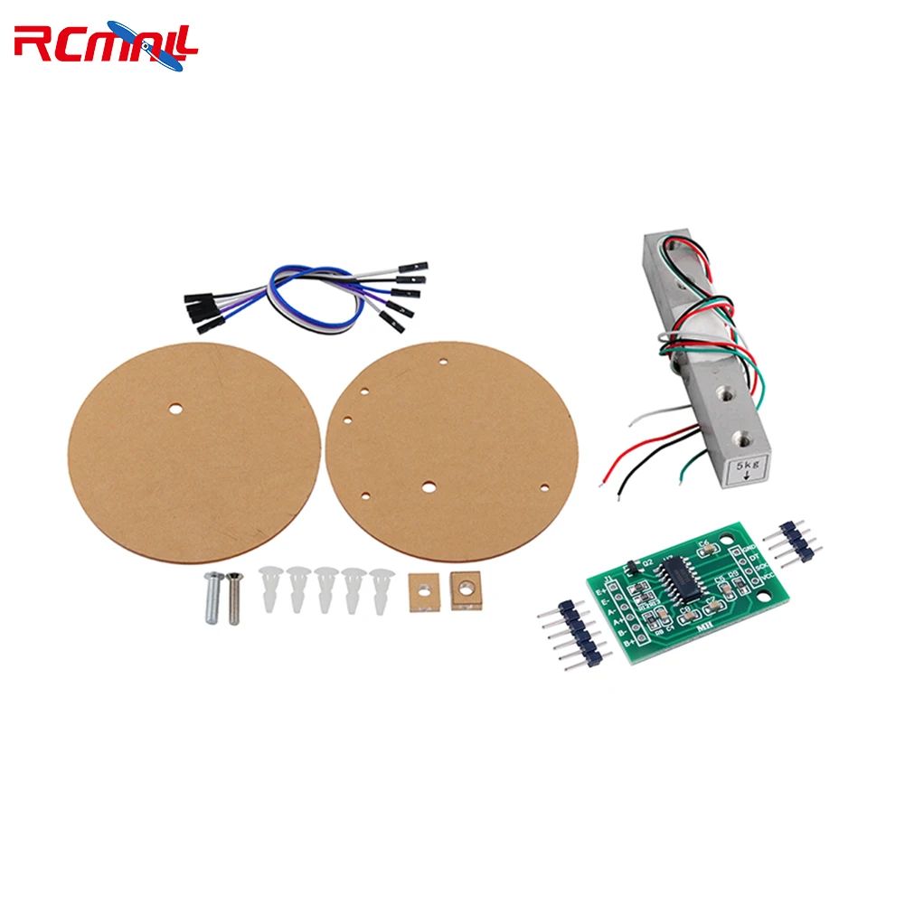 RCmall цифровой датчик веса ячейки нагрузки 5 кг HX711 AD преобразователь