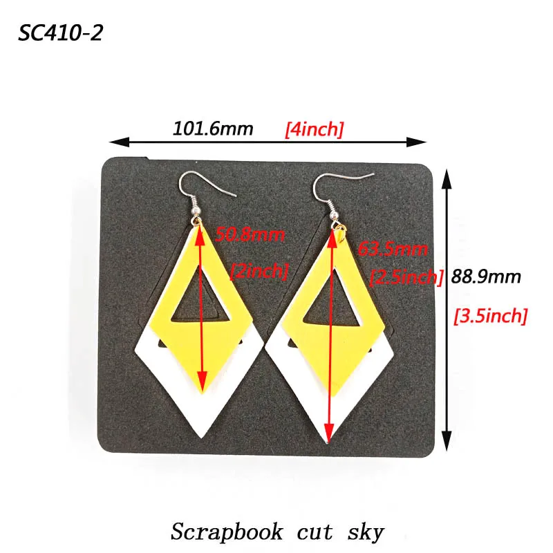 Earring-SC410 скрапбукинга срезанное небо и стальные деревянные штампы совместимы с большинством машин