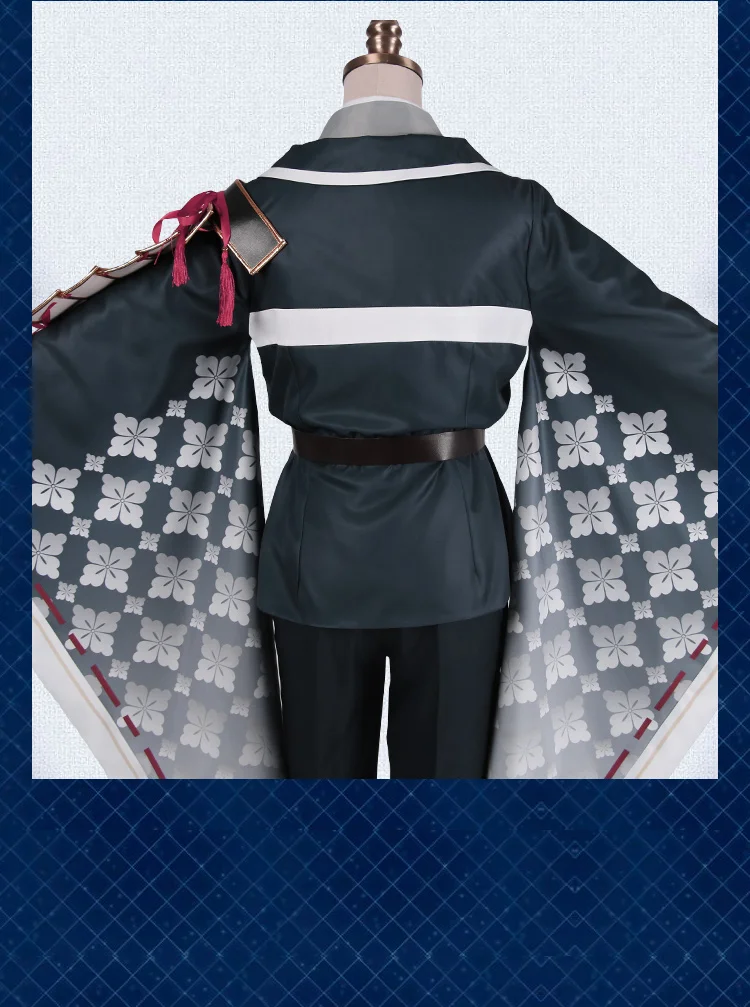 Игра Touken Ranbu онлайн hakusan yoshimitsu Косплей Костюм для взрослых мужчин женщин полный набор Хэллоуин Карнавальный Костюм