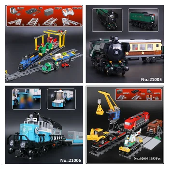 

IN STOCK 02039 02008 02009 02010 21011 02117 02118 21005 21006 21007 Battery Powered Trains Building Block Sets model Toys gift