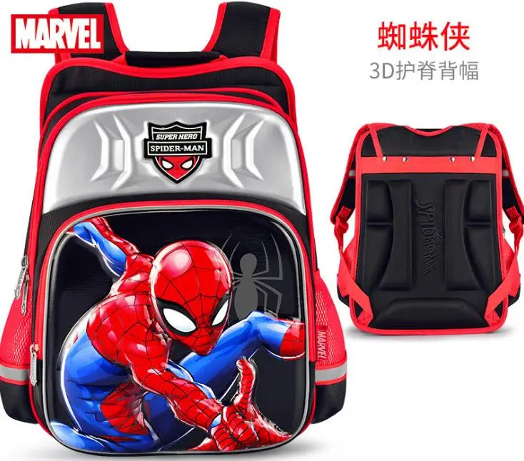 Disney Spider Man книжная сумка мультфильм плечо рюкзак дети школьные рюкзаки для