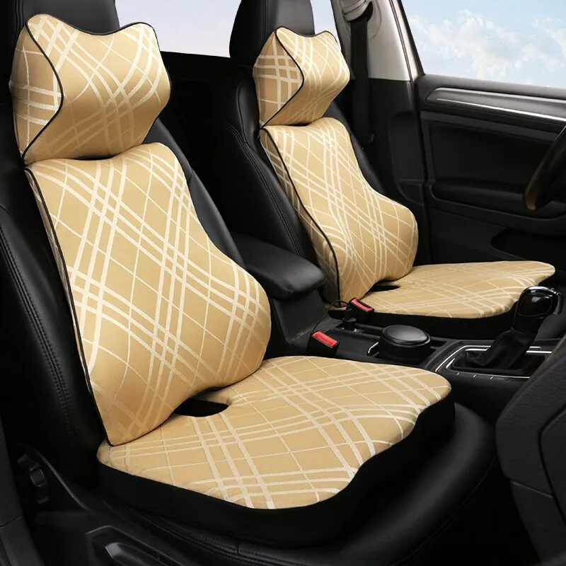 

Car memory cotton headrest neck pillow waist pillow Hand Sew Car for Honda Civic 2000 - 2005 Civic Hybrid 2003 Stream 2001