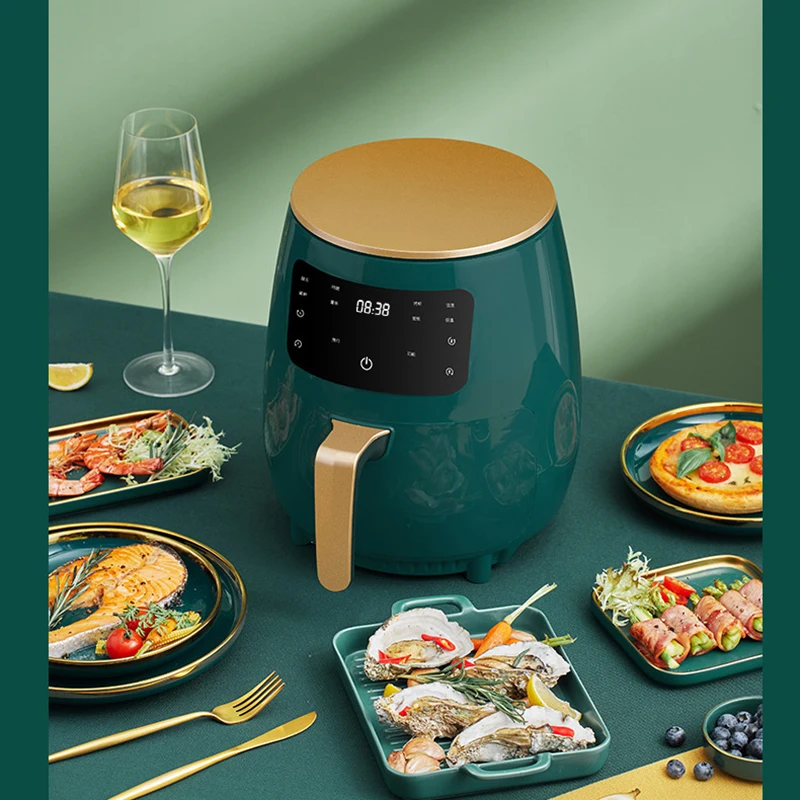 

220V Smart Air Fryer without Oil Home Cooking 4.5L Large Capacity Multifunction Electric Professional-Design 3 Color Baking Pot