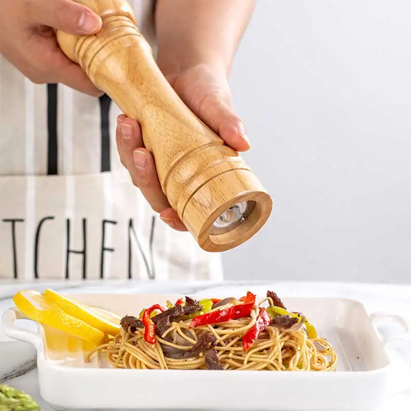 Original color oak pepper mill pepper salt grinder household portable