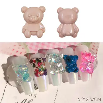 

2Pcs Cute Mini Bear Nail Art Silicone Mold Kit Nail Carving Mold Nail Carving Mold Nail Art Templates Maincure Tools