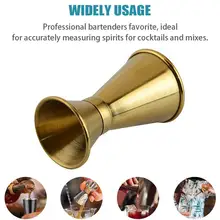 Двойной шейкер для коктейля для бара 304 из нержавеющей стали позолоченные двухголовые чашки на унцию вино мерные чашки бокалы для вина посуда