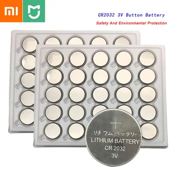 

XIAOMI Mijia Button Battery CR2032 Lithium Battery 3V Motherboard Set-top Electronic Scale Car Key 5Pcs Thermometer Pro Battery