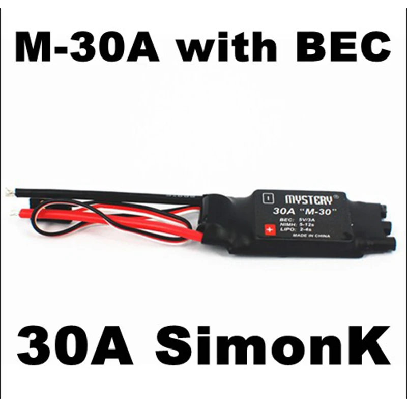 

Загадочная деталь 30 А SimonK ESC с 3A BEC 400 МГц ESC для радиоуправляемого квадрокоптера вертолета