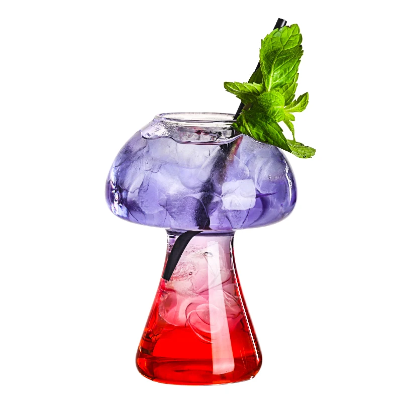 Новая сетчатая красная Грибная чашка, Коктейльная чашка, креативная молекулярная Изысканная бар, специальная винная чашка, индивидуальное стекло