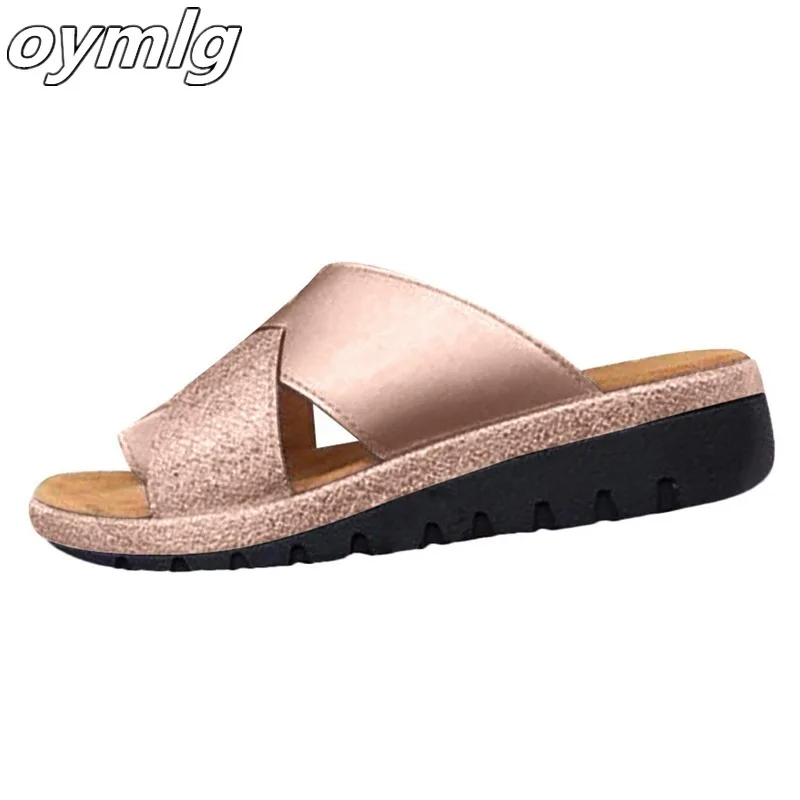 Сандалии женские ортопедические на плоской подошве удобные босоножки из