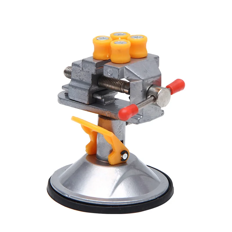 

Mini Table Vise Household Clamp Pliers Adjustable Jaw Screw Quick Positioning Fixture 360 Degree Rotating Universal Vise Clamp