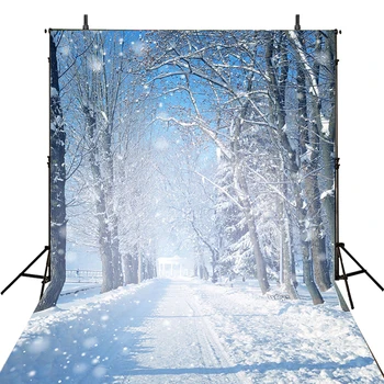 

snow scenery photo backdrop winter snow forest photography background white snowflake photo booth props forest backdrop 2020