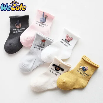 

New Baby Short Socks Cartoon Children Socks Autumn Winter Comfort Cotton Newborn Toddler Socks Baby Clothes Accessories