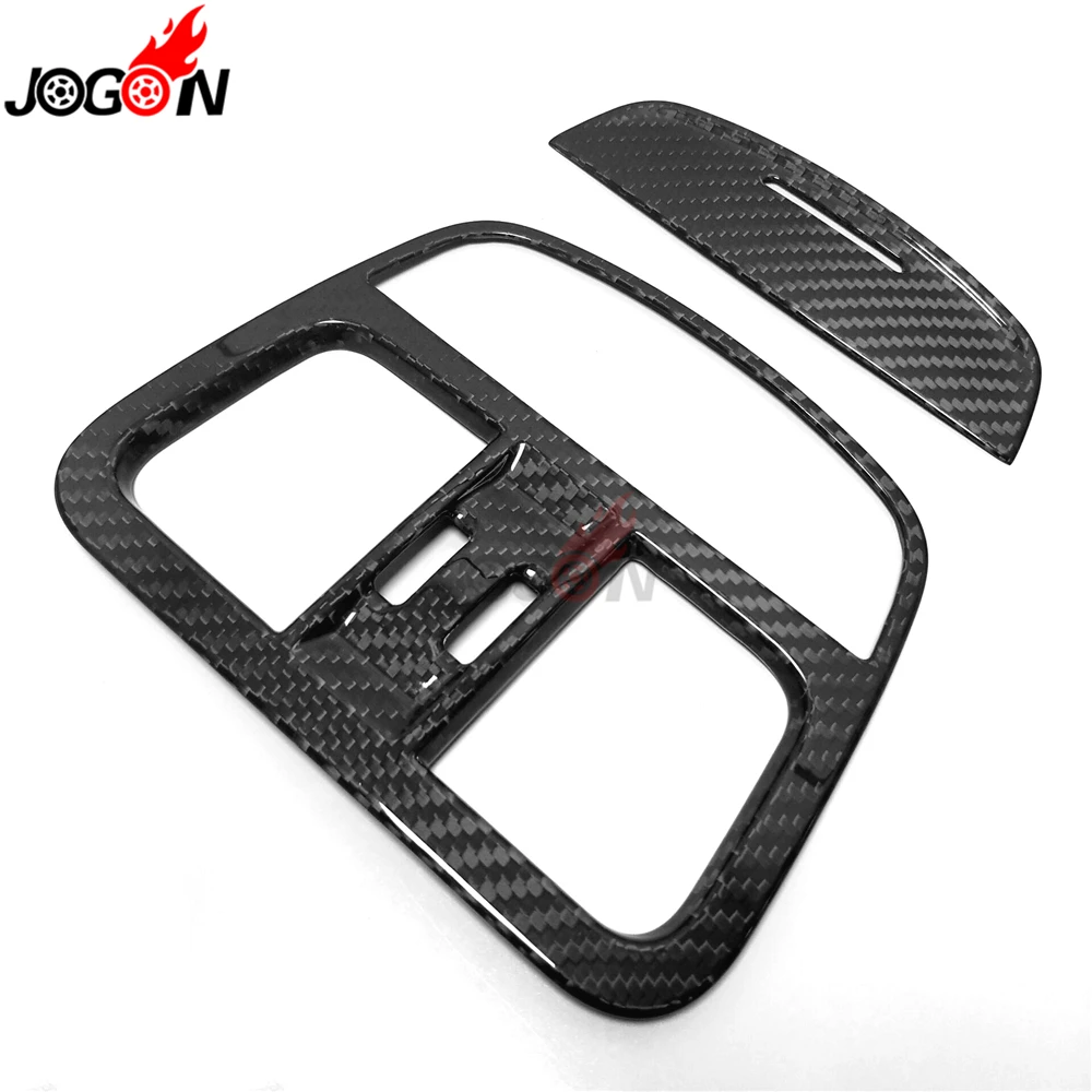 Углеродное волокно для Maserati Levante SUV внутренняя отделка Автомобиля Заднее Сиденье Кондиционер AC Vent панель Крышка Аксессуары