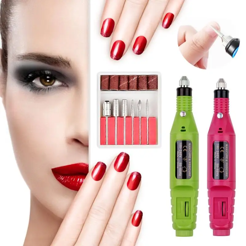 Электрическая дрель для маникюра с зарядкой от usb, художественная шлифовка для ногтей, гелевая машина, Электрический полировщик для ногтей, инструмент для удаления омертвевшей кожи, высокое качество