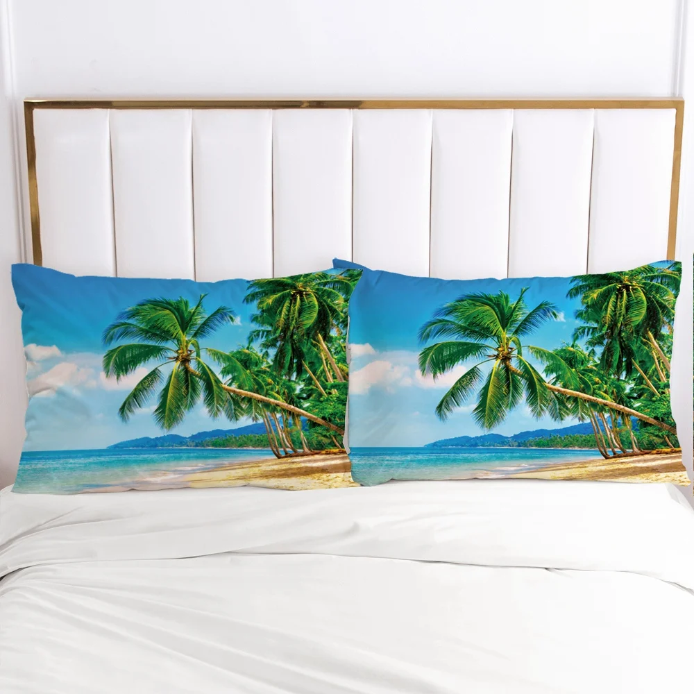 

1pc landscape Pillow cover Pillow case Bedding Pillowcase Pillowcovers decorative for home 3D HD Print banana tree