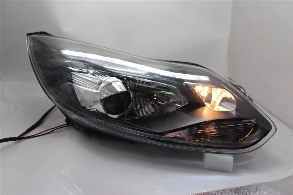 Автомобильный Стайлинг для Ford Focus 3 светодиодный фонарь 2012 2013 для focus ST стиль светодиодный DRL H7 Hid вариант Angel Eye биксеноновые фары