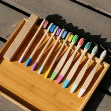 10 шт мягкие щетинки зубной щетки комплект детской одежды Зубная щётка es Эко-дружественных Уход за полостью рта зубная щетка для путешествий для детей