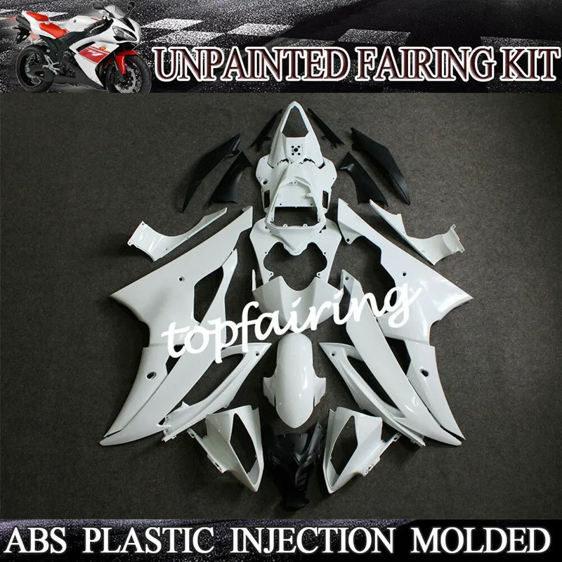 

ZXMT Unpainted Fairing Kit Bodywork For Yamaha YZF R6 2008-2016 09 10 11 12 13 14 15 UV light curing paint