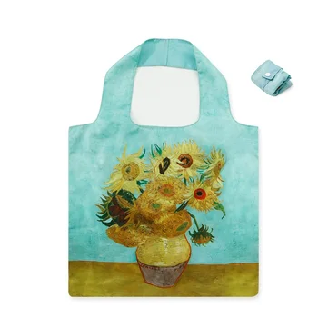 

Van Gogh Shopping Bag Graphic Tote Harajuku Shopper Bag Women Canvas Handbag Fashion Casual Bag Funny Eco Large capacity Foldabl