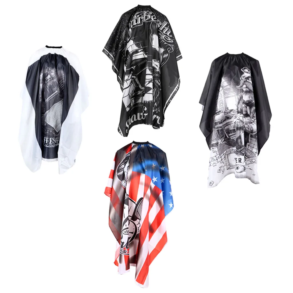 Waterproof Barber Hairdresser Gown Men's Hair Beard Cape Hairdressing Apron Waterproof Barber Hairdresser Gown Men's Hair Beard Cape Hairdressing Apron