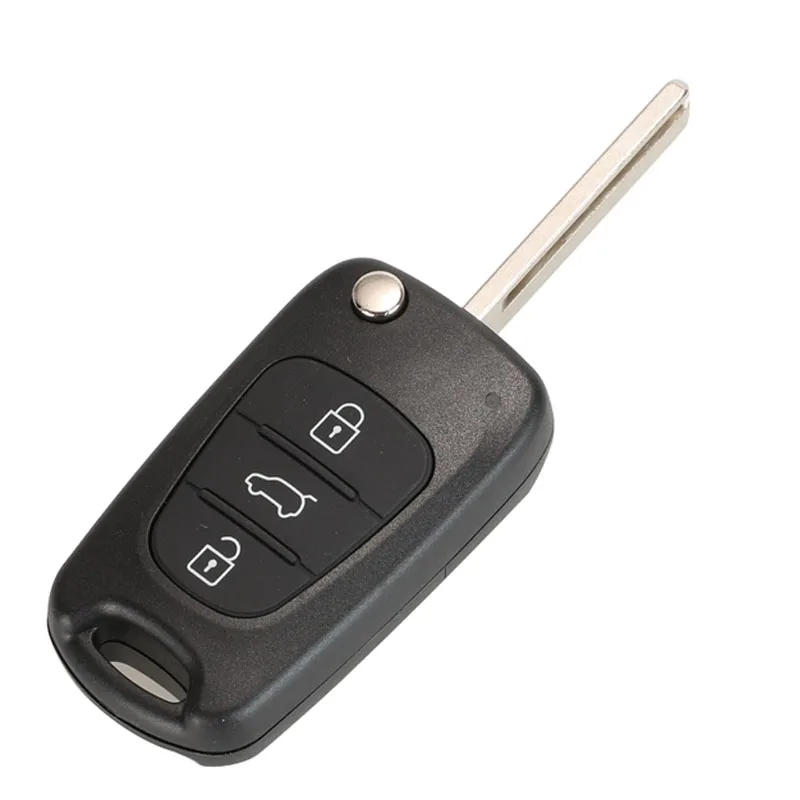 Jingyuqin дистанционный флип Автомобильный ключ оболочки для hyundai Avante Accent I30 IX35 3 кнопки складной брелок Замена