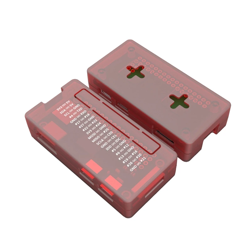 2 шт. Abs защитный чехол для Raspberry Pi Zero/W/Wh, 1 шт. красный и 1 шт. синий