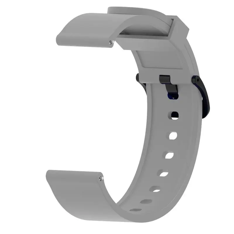 FIFATA для Xiaomi Amazfit Gts для Amazfit Bip силиконовый смарт-браслет для Amazfit Gtr спортивный ремешок 20 мм ремешок аксессуары - Цвет: Серый