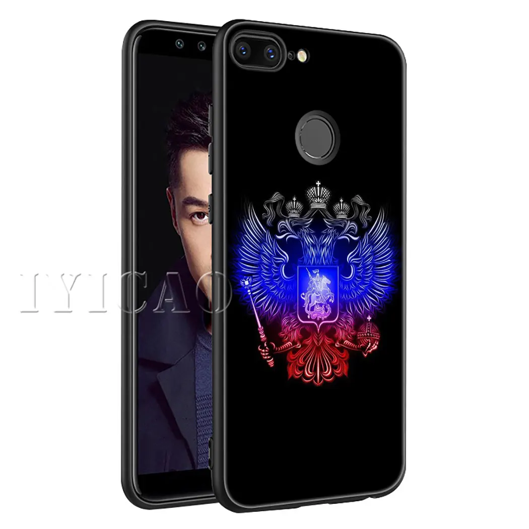 9 IYICAO Россия флаг герб мягкий чехол для телефона Huawei Honor 9X20 Pro 7A 7C 7X8 9 10 Lite 8X 8C Note 10 View 20 чехол - Цвет: 9
