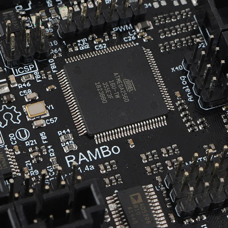 

RAMBo V1.4 Motherboard Stepper Drivers Integrated PCB for Lulzbot Taz6 3D Printer GV99