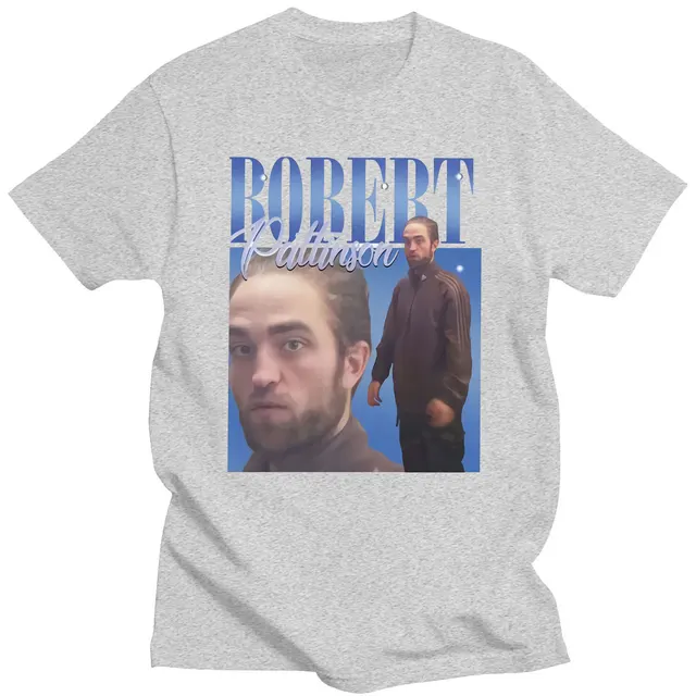 Robert Pattinson 90s Vintage Unisex Black Tshirt Men T Shirt Oversized Graphic T Shirts 100% Cotton T-shirt Man Woman Tees Tops Gary
