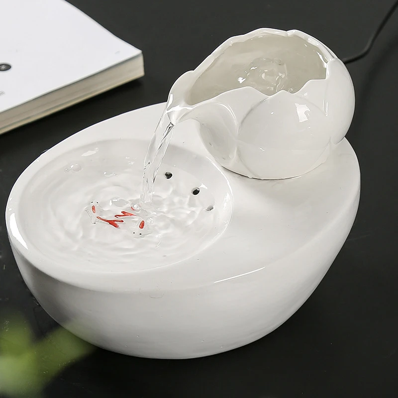 

Pet Water Fountain Pet Fountain Cat Dog Ceramic Automatic Drinking Water Purifier Water Filter Activated Carbon Filte