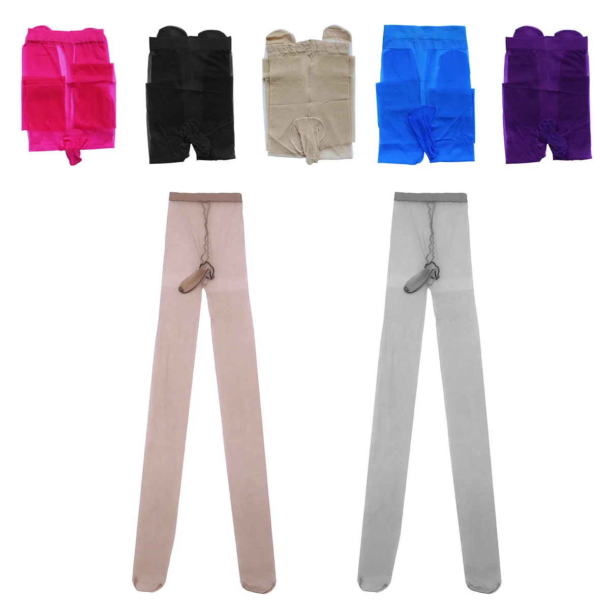 Мужское сексуальное нижнее белье Чулки с чехлом для геев JJ sпанси чулки