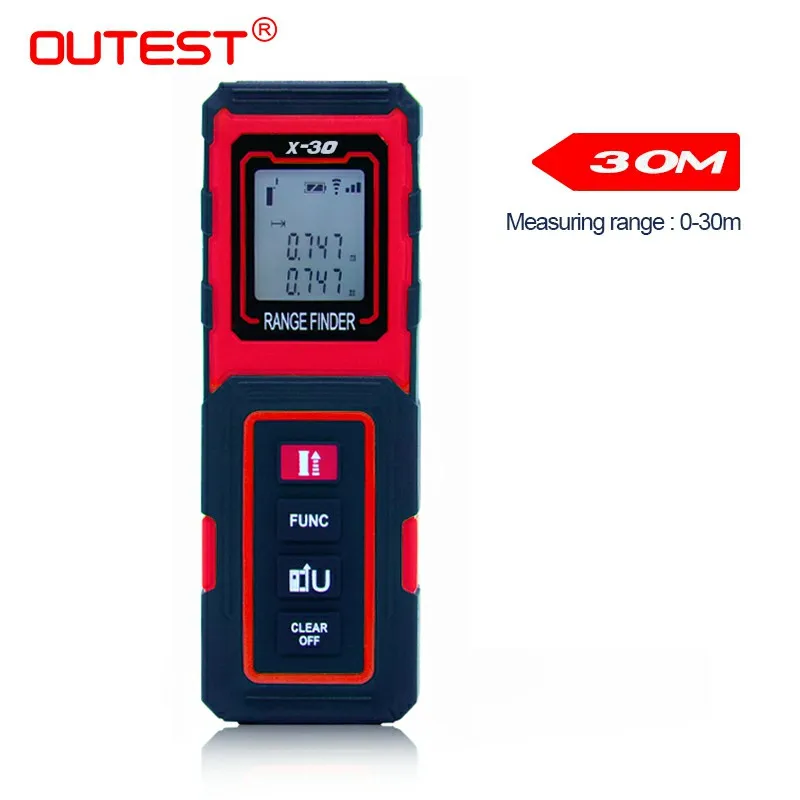 OUTEST Trena Laser Range Finder Rangefinder Laser Distance Meter 40M 60M 80M 100M Medidor Laser Ruler Roulette Tester Tool
